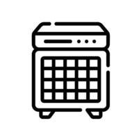 amplifier Line Icon White Background vector