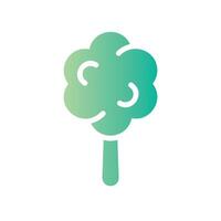 cotton candy Flat Gradient Icon White Background vector