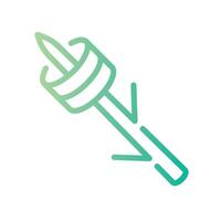 marshmallow Line Gradient Icon White Background vector
