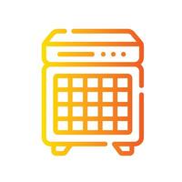 amplifier Line Gradient Icon White Background vector