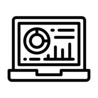 Business analysis icon line vector