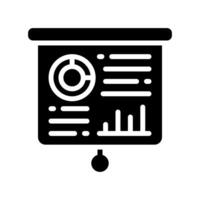 Business presentation icon glyph vector