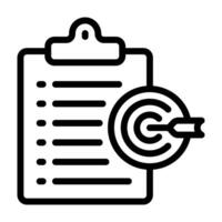Business target audience icon line vector