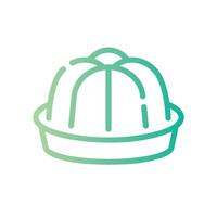 jelly Line Gradient Icon White Background vector