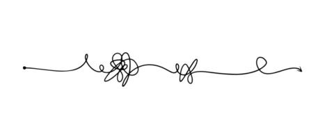 hand drawn tangled scribble sketch. Abstract doodle with line art. vector