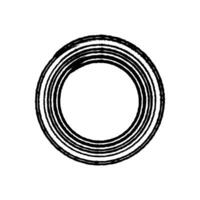 image of a circle layered in black vector