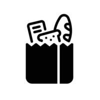 grocery Glyph Icon White Background vector