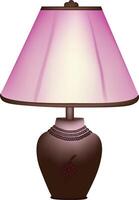 illustration of a table lamp design on a white background vector