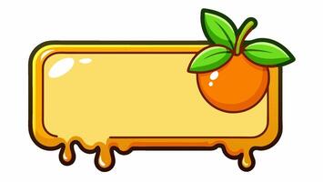 Orange frame child frame, melted orange frame vector