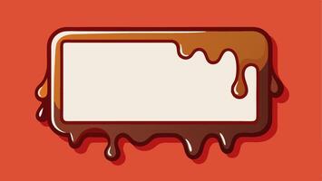 Frame chocolate child and cute frame vector