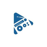 play button icon vector