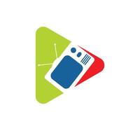 play button icon vector
