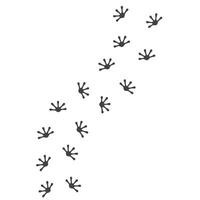 gecko footprint illustration design vector