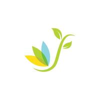 green leaf ecology nature element background icon of go green vector