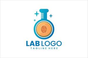 Creative fusion of lab and melon, perfect for fresh, innovative branding and marketing vector