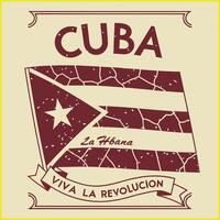 cuban flag illustration vector