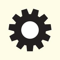 Gear Settings icon, cogwheel. Functions symbol. vector