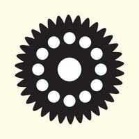 Cogwheel icon, cogwheel mechanism symbol. Gear icon vector