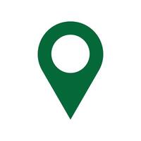 Green location map pin icon design. vector