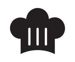 Chef hat icon silhouette. Chef cap icon. vector