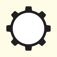 Gear Settings symbol, cogwheel. Functions symbol. Settings icon Illustration vector