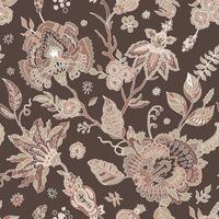 Mocha Mousse Vine Floral Pattern vector