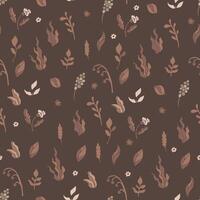 Elegant Brown Mocha Mousse Pattern vector