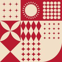 Modern Abstract Tile Pattern Design vector
