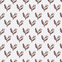Small Mocha Mousse Floral Pattern vector
