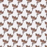 Pomegranate Pattern Mocha Mousse Tones vector