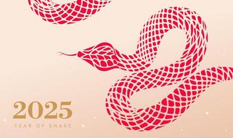 Spring Festival background design abstract snake on light background vector