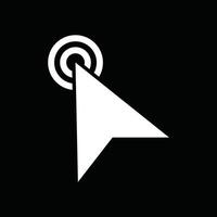 Pointer arrow Computer mouse cursor symbol design template. vector