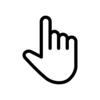 simple hand pointer mouse cursor computer icon on white background vector
