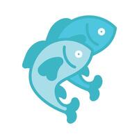 exotic fish icon design template elegant style vector