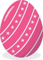 Red Easter Eggs with Simple Pattern Design Style vector