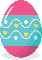 Easter Eggs with Dot and Line Design vector
