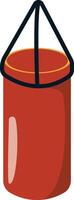 punching bag illustration in flat design vector