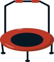 Trampoline Illustration in Flat Design vector