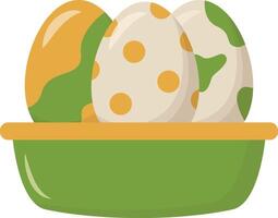 Three Eggs in a Basket for Iranian New Year vector
