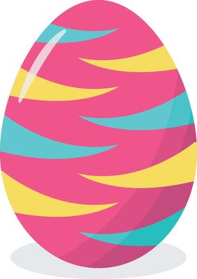 Easter Eggs in Abstract Pattern Design