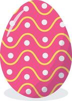 Easter Eggs with Dot and Line Design vector