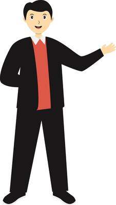 Illustration of Man Teacher with Uniform