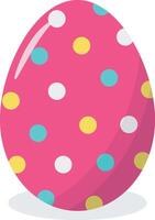 Easter Eggs Illustration with Dot Design vector