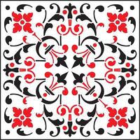 square red classic ornament. A square with a black pattern. Ceiling decoration, ancient Rome, Greece. vector