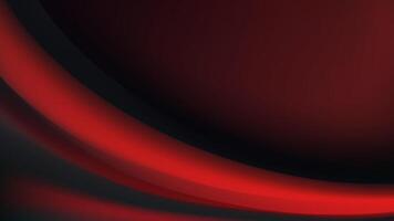 Dramatic and powerful abstract banner with a flowing red and black wave. vector