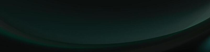 Subtle and elegant abstract element with a flowing dark teal green wave vector
