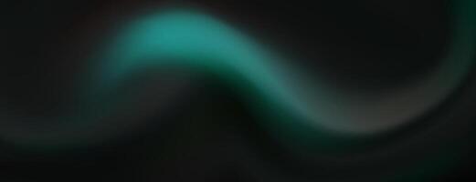 Elegant and flowing abstract banner with a smooth teal green wave vector