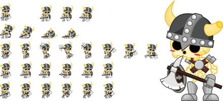 Skeleton Army Fantasy RPG Game Character Sprite vector