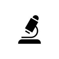 unique and simple logo of microscope vector