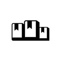 unique and simple logo of book podium vector